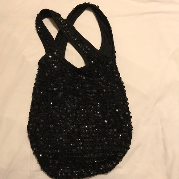 Black blinged out Shell Rule 21 hobo bag😊 - Picture 1 of 4